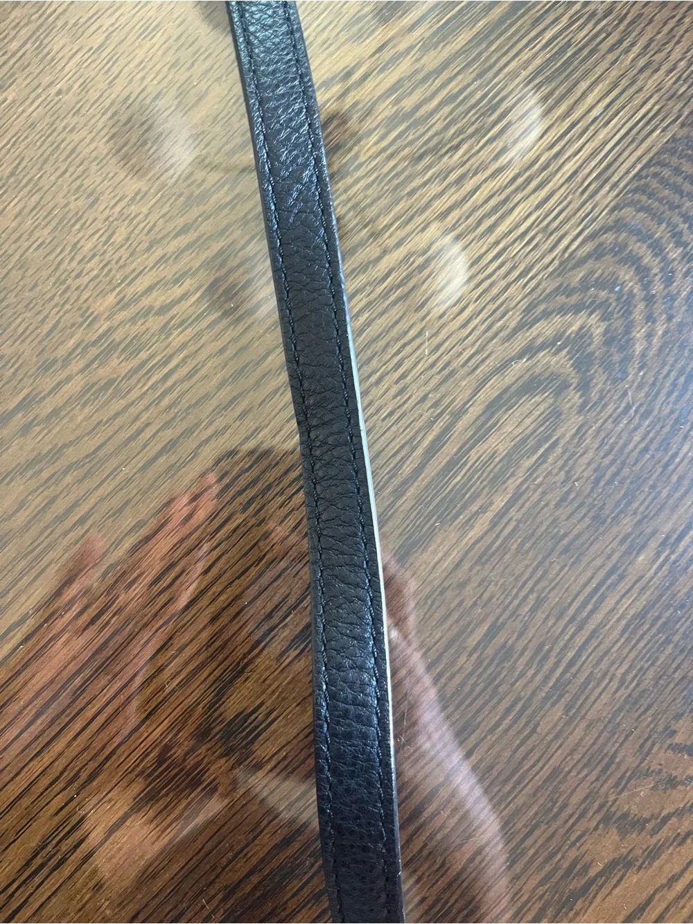 Michael Kors Black Purse Strap with Nickel Hardware